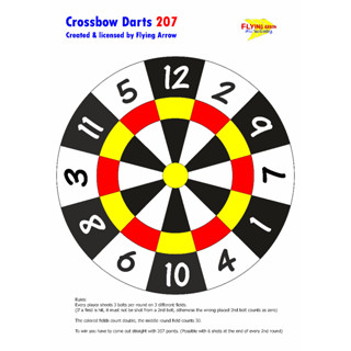 FA - Crossbow Darts 207 Target Face