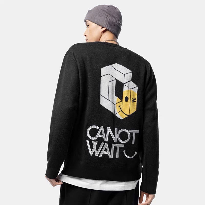 [Preorder] แบร์น CANOTWAIT smile เสื้อแขนยาวเท่ๆ ของแท้ 100% รับประกันคุณภาพ CWSW04OC1U