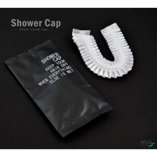 ✨ขายดี✨ หมวกอาบน้ำโรงแรม รุ่น Black Shower cap [แพ็คชนิดละ100ชิ้น] ของใช้ในโรงแรม ของโรงแรม อเมนิตี้ Hotel Amenities