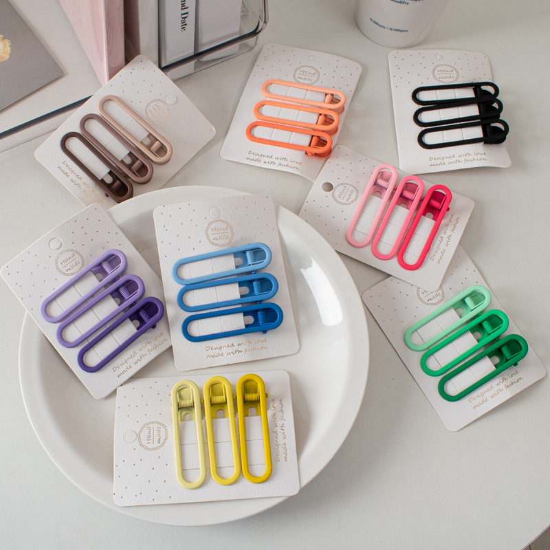 [ร้านไทยพร้อมส่ง] กิ๊บติดผม กิ๊บหนีบผม สีพลาสเทล กิ๊บสไตล์เกาหลี