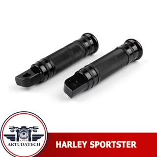 พักเท้าหลัง Harley Sportster XL883 XL1200 V Rod พักเท้า ที่พักเท้ามอเตอร์ไซค์