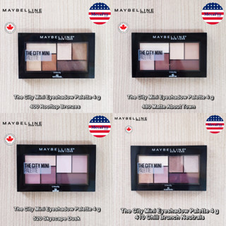 Maybelline® The City Mini Eyeshadow Palette 4 g เมย์เบลลีน เดอะ ซิตี้ มินิ อายแชโดว์ พาเลท 6 สี