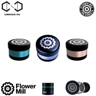 Flower Mill Grinder - Premium Edition ไกรน์เดอร์สมุนไพร Flowermill Grinder - Grey, Blue &amp; Rosegold ที่บด เครื่องบด