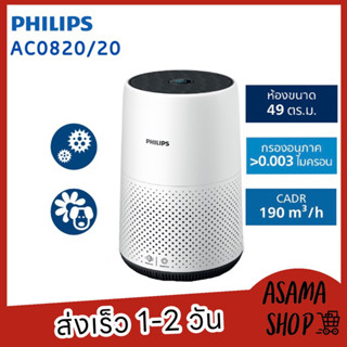 🔥โปรลดแรง🔥 PHILIPS เครื่องฟอกอากาศ รุ่น AC0820/20 (16-49 ตารางเมตร) ประกันศูนย์ 2 ปี