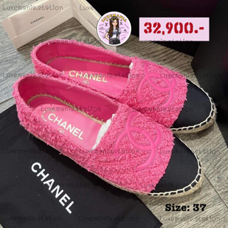 👜: New!! Chanel Espadrilles Size 37‼️ก่อนกดสั่งรบกวนทักมาเช็คสต๊อคก่อนนะคะ‼️