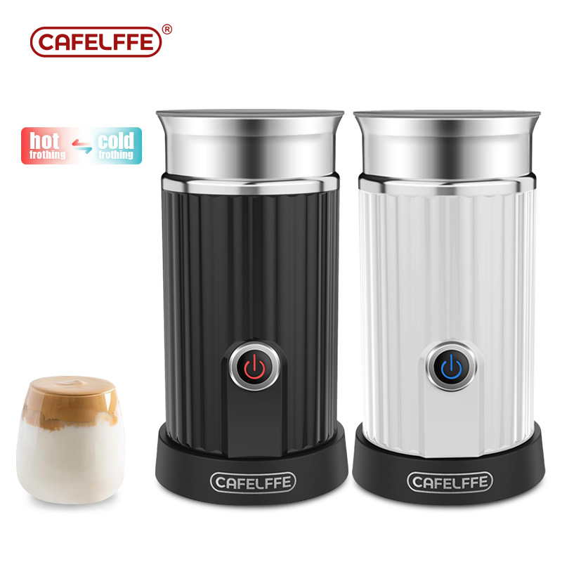 Cafelffe พร้อมส่ง!เครื่องตีนมกาแฟอัตโนมัติ,เครื่องตีฟองนมไฟฟ้าทำจากสเตนเลสสตีล