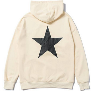 FEAR OF GOD ESSENTIALS STAR HOODIE (CREAM)