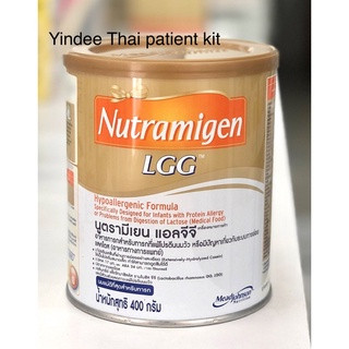 Nutramigen 400 g อาหารทารกสำหรับทารกที่แพ้โปรตีนนมวัวหรือมีปัญหาเกี่ยวกับระบบการย่อยแลคโตส