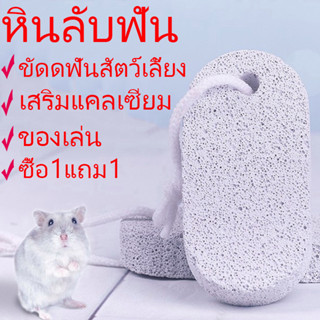 ถูก หินกราม หินลับฟัน ซื้อ1แถม1 ขัดดฟันหนูแกสบี้ ขัดฟันหนูตะเภา ขัดฟันกระรอก ของเล่นนก สัตว์เลี้ยง แคลเซียม