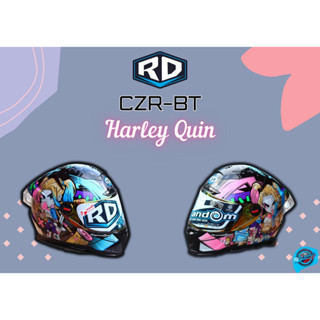 หมวกกันน็อคหุ้มคางมีช่องเว้าBluetooth Random CZR Harley Quin