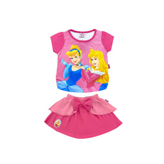 DISNEY PRINCESS :  ชุดเซ็ทเสื้อ+กระโปรง  ลิขสิทธิ์แท้