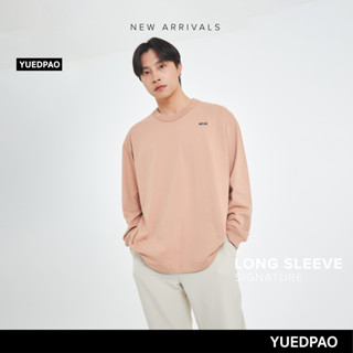 Yuedpao No.1 เสื้อยืดSignature Longsleeve Summer ผ้าหนาทรงสวย ยับยากรีดง่าย รับประกันไม่ย้วย 2 ปี สี  Sandstone