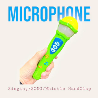 Microphone ไมโครโฟนเด็ก ไมค์ลอยเด็ก ไมโครโฟนของเล่น มีเพลง มีเสียงตบมือ VR-162-1