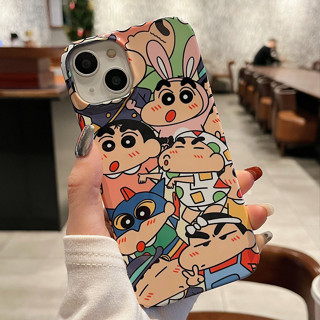 ❤️จัดส่งทันที❤️เคสไอโฟน11/12/13/14 Pro max เคสบาง Crayon Shinchan Family Cute Hard Case For iPhone 11,12,13,13PM,14PM