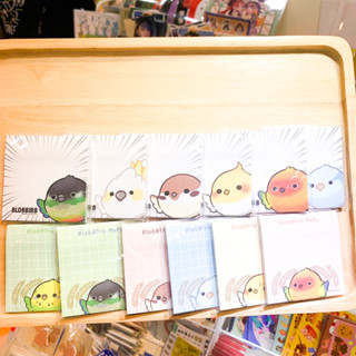 Memo pad กระดาษเมโม่ BLOBBIRB [GLITTERING]