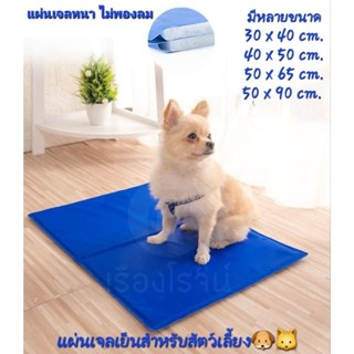 ไม่บางไม่พอง แผ่นเจลเย็น แผ่นรองนอนคลายร้อนสำหรับสัตว์เลี้ยง M-XXL