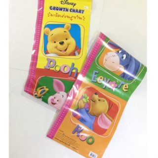 AFK POOH GROWTH CHART ที่วัดส่วนสูงหมีพูห์ (ของมีตำหนิ)