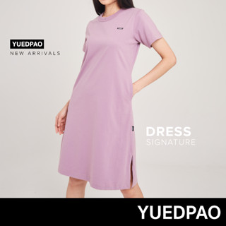 Yuedpao No.1 เสื้อยืดSignature Dress Summer ผ้าหนาทรงสวย ยับยากรีดง่าย รับประกันไม่ย้วย 2 ปี ชุดเดรส สี  Rosebud