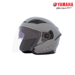 YAMAHA หมวกกันน็อกเต็มใบเปิดคาง XMAX Connected สีเทา