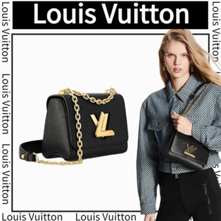 🎈หลุยส์ วิตตอง LOUIS VUITTON   SAC TWIST PM  กระเป๋าสุภาพสตรี/กระเป๋าสะพายข้าง/กระเป๋าสะพายไหล่/สไตล์ล่าสุด/การจัดซื้อแบ