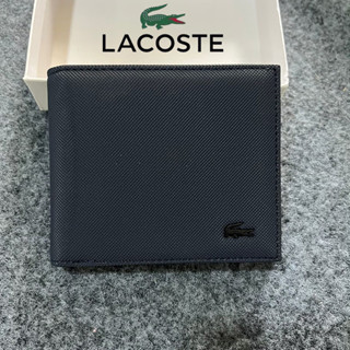 กระเป๋าสตางค์แฟชั่นคลาสสิก *Lacoste_ กระเป๋าสตางค์ธุรกิจสำหรับผู้ชาย