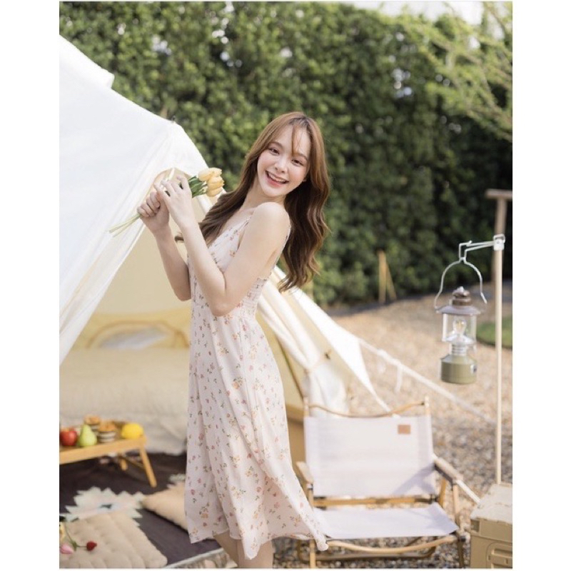 ส่งต่อ เดรสแบรนด์ kati.studio รุ่น #KATI142 Mellow peach