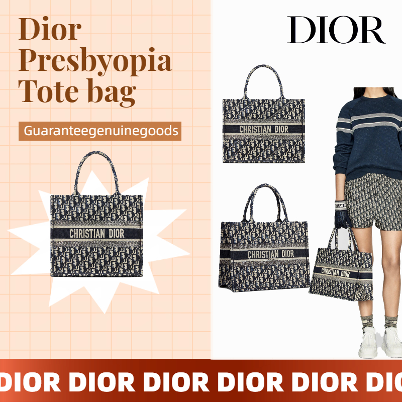 กระเป๋า Dior Book Tote Presbyopia Tote bag ดิออร์ กระเป๋า