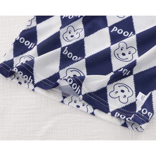 ชุดผ้าร่องเด็ก ชุดแขนสั้นขาสั้นเด็ก เสื้อผ้าเด็ก ไซส์ 80-130 พร้อมส่งจากไทย