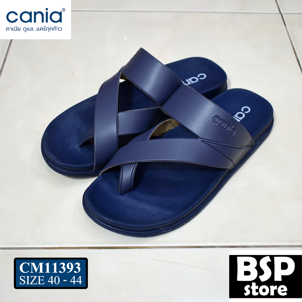 Cania รุ่น CM 11393 สีกรม รองเท้าแตะ cania (คาเนีย ดูแล...แคร์ทุกก้าว)