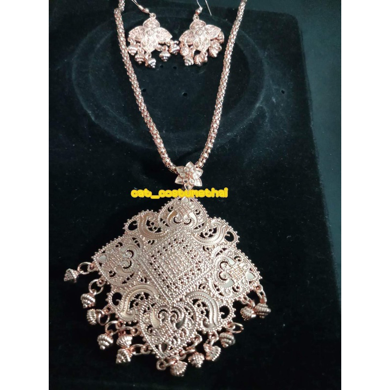 Catสร้อยชุดไทย-เข็มขัด-สังวาลย์-กำไล-รัดเกล้า-Pink gold ราคาเบาๆ ใช้ได้ทั้งเด็กและผู้ใหญ่ประดับชุดไทย