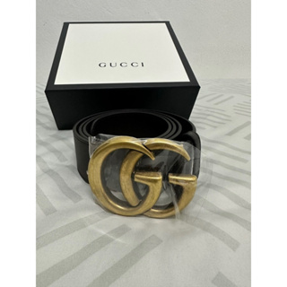 Gucci แท้100% Belt ผู้ชาย 4” สีน้ำตาล มือ1 ปล่อยเท!!