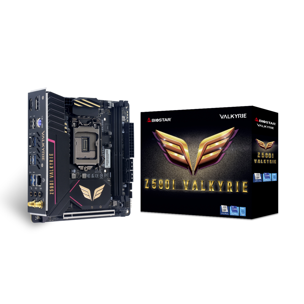 MAINBOARD (เมนบอร์ด) 1200 BIOSTAR Z590-I VALKYRIE WIFI [Mini-ITX] ประกันศูนย์ พร้อมส่ง