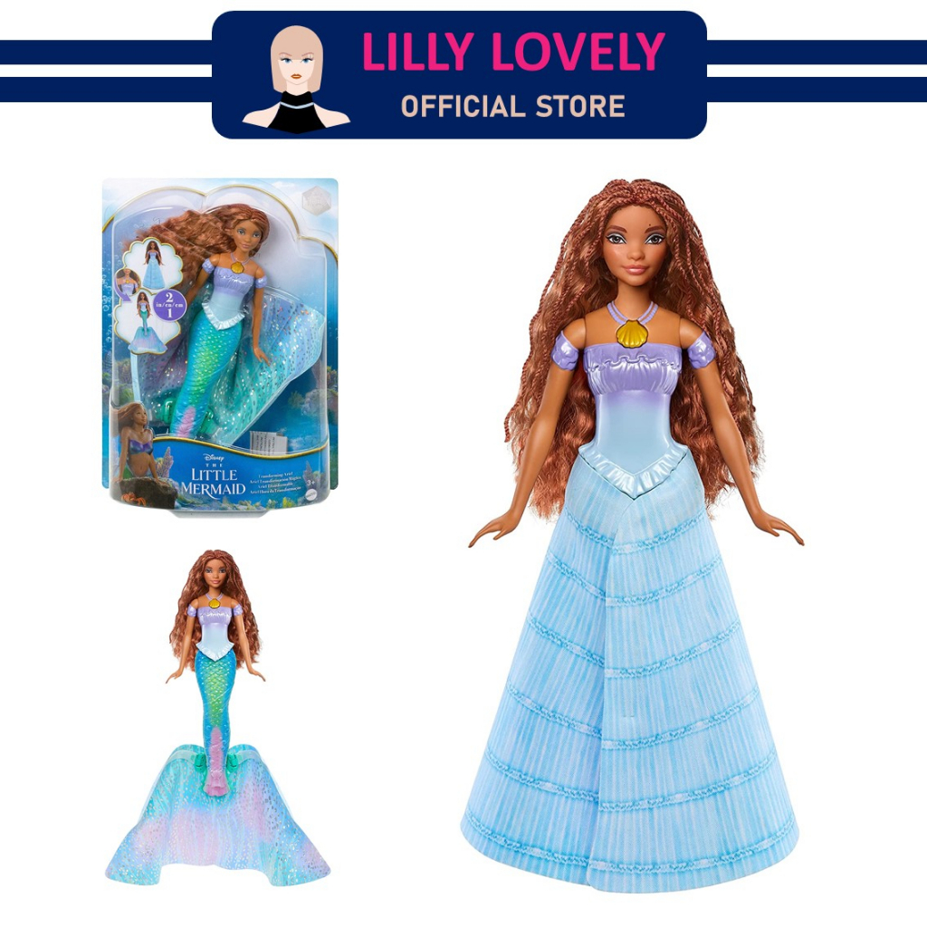 Disney The Little Mermaid Transforming Ariel Fashion Doll ตุ๊กตาเจ้าหญิงดิสนีย์ HLX13