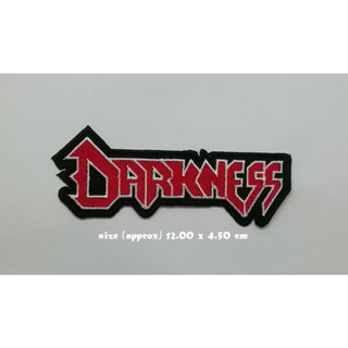 ตัวรีดติดเสื้อ งานปัก ตกแต่งเสื้อผ้า แจ๊คเก็ต Darkness Embroidered Iron on Patch  DIY