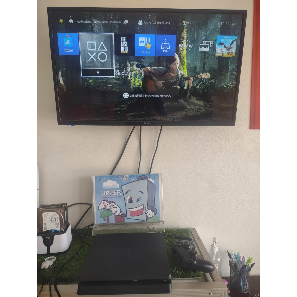 PS4  Slim 2218 1TB  มือ 2 เล่นแท้เครื่องสวยมาก