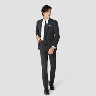 SUIT SELECT Pinstripe Suit (Gray)