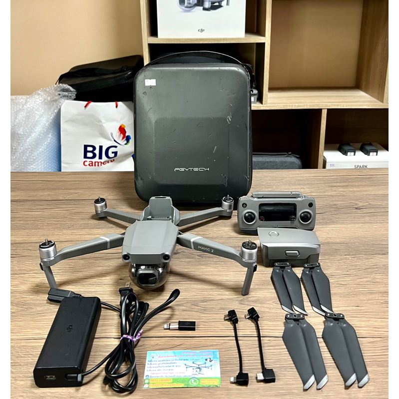 Dji mavic 2 pro สภาพ 92 เปอร์เซ็นต์ อุปกรณ์ครบพร้อมใช้งาน สอบถามขอรูปเพิ่มได้ รหัส TD-228