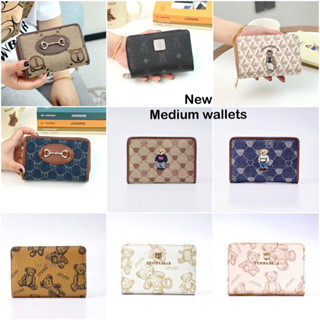 New!! ใบกลาง 2พับ wallets แบรนด์แท้ TTWN BEAR ✨พร้อมส่ง✨