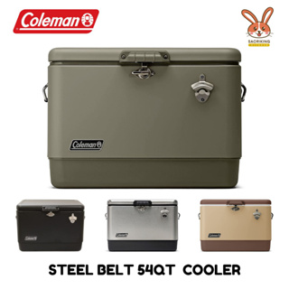 Coleman JP Stainless Steel Belt 54Qt  Cooler กระติกน้ำแข็ง แสตนเลส พรีออเดอร์