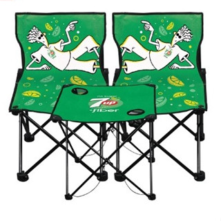 [สินค้าของแถมห้ามจำหน่าย] ชุดโต๊ะ camping และเก้าอี้2ตัว 7up