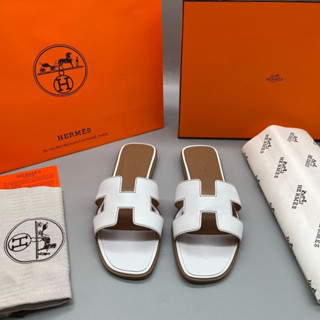 Hermes Oran Sandal (Blanc) รองเท้าแตะ Hermes