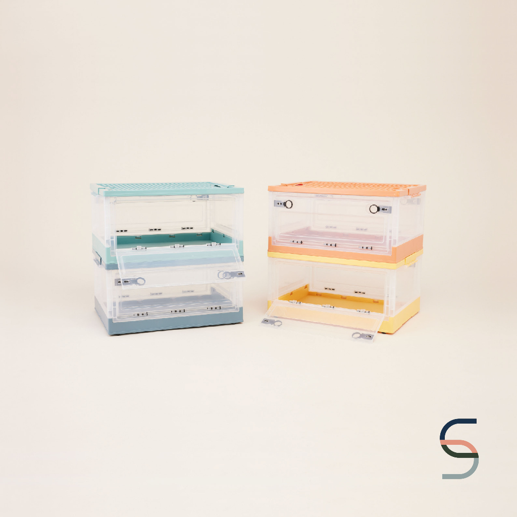 SARABARN - Storage Box With Wheels กล่องใสอเนกประสงค์มีล้อ พร้อมฝาปิด