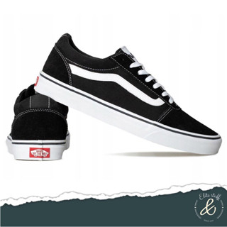 Vans Ward Suede Canvas Black White ของแท้ 100% (พร้อมส่ง)