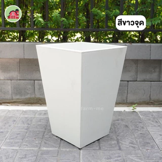 กระถางต้นไม้พลาสติก สไตล์โมเดิร์น ทรงสูง ขนาด 35x50 ซม.