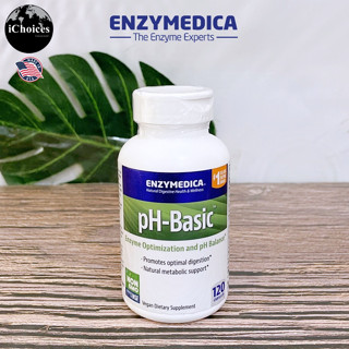 [Enzymedica] pH-Basic 120 Capsules ผลิตภัณฑ์อาหารเสริม ปรับสมดุลระดับ pH ร่างกาย