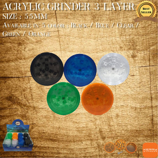 Acrylic Grinder 3 Layer Diameter 55mm