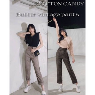 #COTTON CANDY🍭 กางเกงขายาว New Butter vintage pants