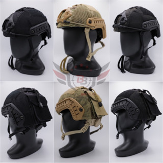 ผ้าคลุมหมวกฟาส Gen3 (ผ้าคลุมหมวกฟาส-ตาข่าย) Mesh Fast Helmet Cover  ● คุณสมบัติ : 1. ผ้าคลุมหมวกสำหรับ หมวกfast 2. ตัวผื