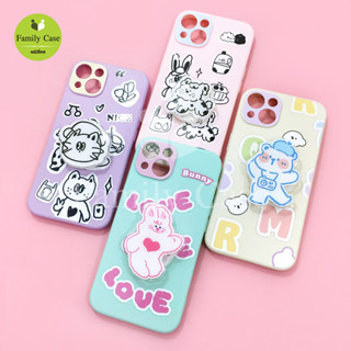 เคสมือถือ OPPO แบบนิ่ม TPU กันเลนส์กล้องพิมพ์ลายการ์ตูน ฟรี Griptok