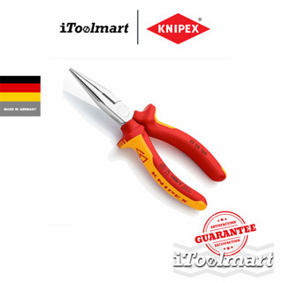 KNIPEX คีมปากจิ้งจกขนาดเล็ก ขนาด 145 มิล ( ด้ามหุ้มฉนวน) 08 26 145 SB ด้าม VDE